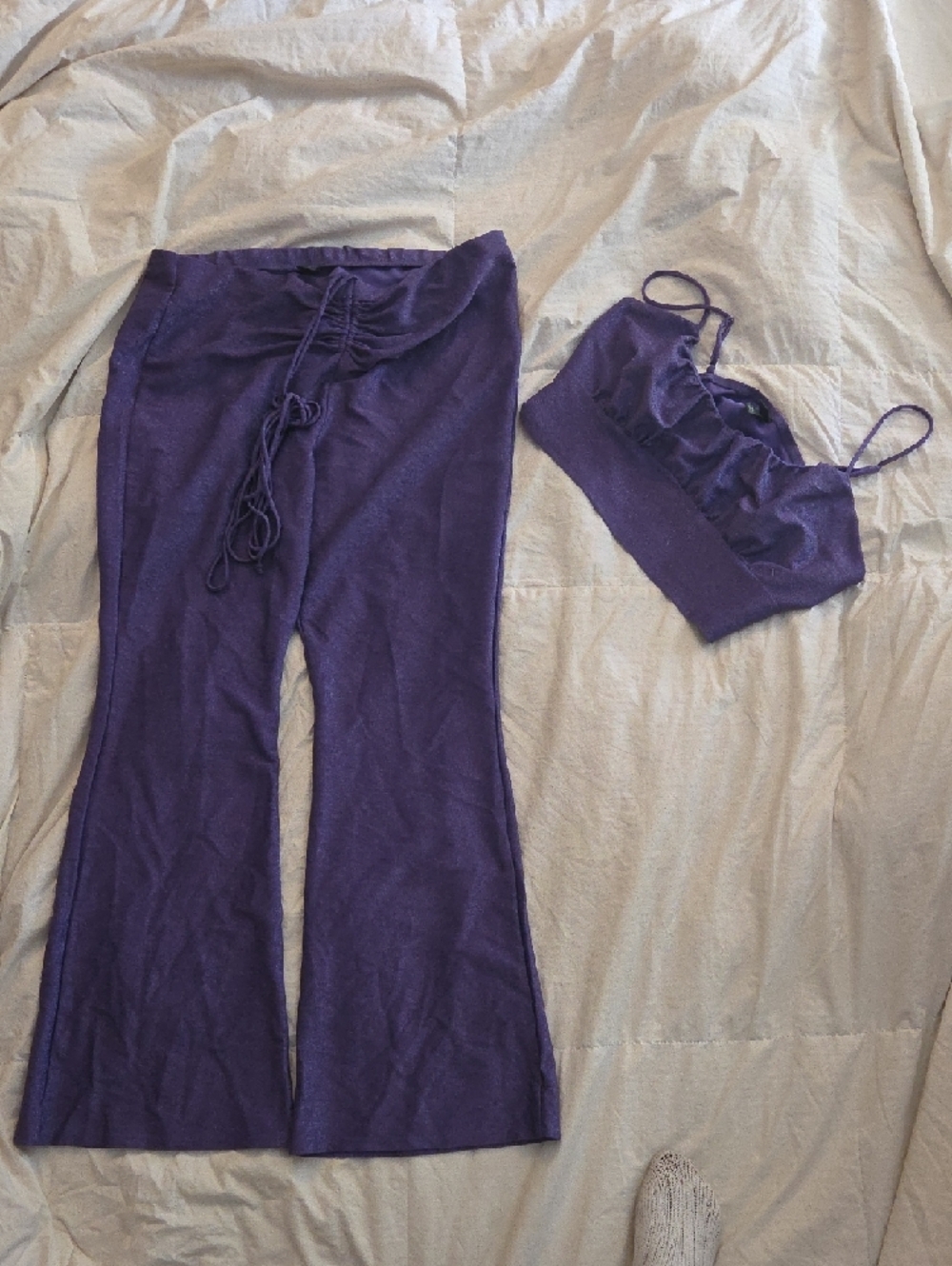 Wild Fable Purple Glitte Pants and Top Set